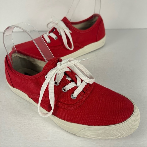 Pro keds Red Canvas Sneakers with White Laces 8 - Picture 4 of 9